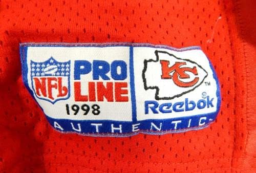 1998 ראשי קנזס סיטי מייק ענן 34 משחק הונפק אדום ג'רזי 40 DP34656 - משחק NFL לא חתום משומש