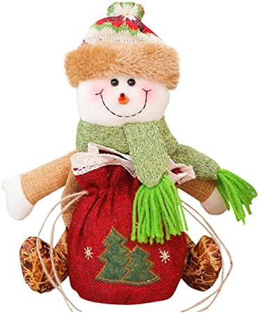 חג המולד קישוט כסף מחזיק תיק קריקטורה ערב מתנת עץ תיק שקית אחסון יצירתי מתנה דקורטיבי חג המולד סוכריות