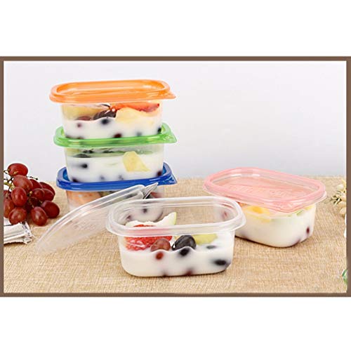 טויוויאן 12 יחידות מיכלי אחסון מזון עם מכסים מלבני קופסאות אוכל מפלסטיק מיכל מזון חד פעמי קופסא אטומה למטבח