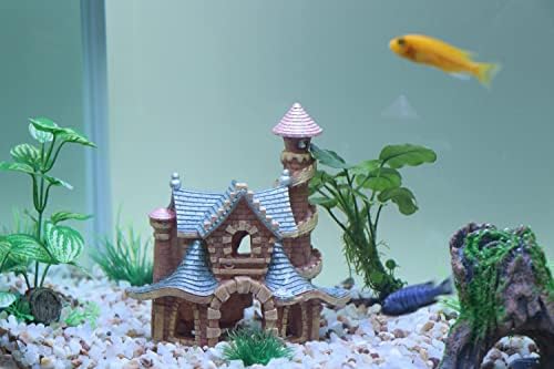 אקווריום נוף צבעוני טירת דגי מסתור פיות גן מוערם בית רוק עבור ציקליד בטה דג זהב מחבוא עבור ימי מים