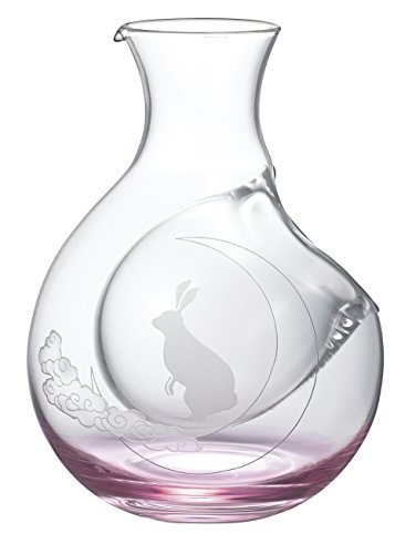 כוס גביע הזכוכית של Otsuka זכוכית כוס גביע וסאקה סט 16-756-5 Carafe-בערך. קוטר 1.5 x רוחב 3.7 x גובה 4.9 אינץ ',