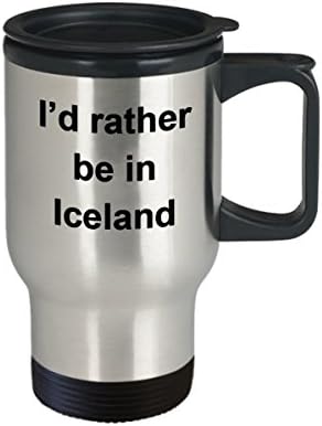 אני מעדיף להיות בספל איסלנד - מתנת חבר מטייל - ספל נסיעות נהדר נוכח