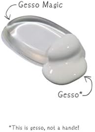 Yippygroove gesso בד פריימר מברשת סיליקון - פרופק גסומגי 10 יחידות מקוריות וגדולות לצבע פריימר