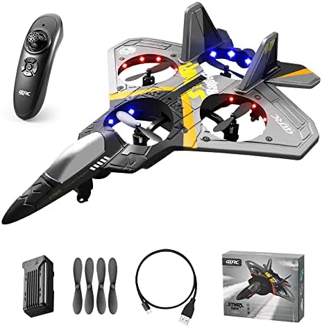 Textake RC צעצוע מטוסים, Creative 2 מצבי בקרה 4 מנועים RC מישור ההמראה האנכי והנחיתה צעצוע קרב EEP G-Sensor