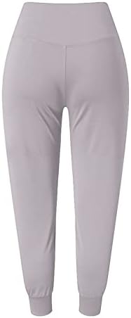 מכנסי רץ לנשים עם כיסים מחודדים סלימיג מחודדים מכנסי טרנינג סיבתיים באורך מלא ריצה חותלות ספורט