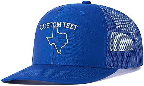 טקסס כובע מותאם אישית טקסט/לוגו עיצוב משלך כובע רקום חיצוני נהג משאית כובע