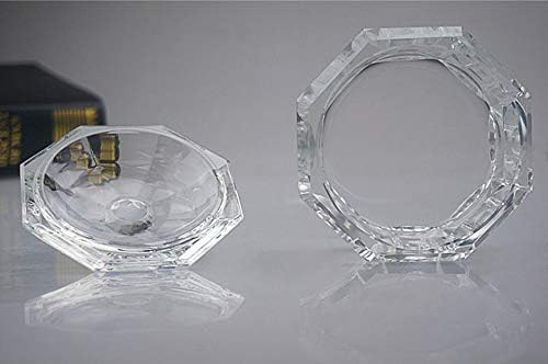 מאפרה של זכוכית זכוכית גביש אופנתית של LXUWBD עם מכסה ...