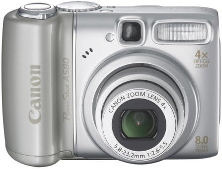 Canon PowerShot A580 8MP מצלמה דיגיטלית עם זום אופטי 4x