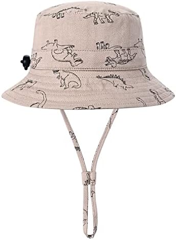 תינוק כובע שמש כובע פעוטות ילדים מתכווננים כובעי קיץ כותנה לחוף נסיעות אנטי- UV חיצוני