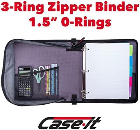 מקרה - זה טבעת O Universal 2.0 רוכסן ZIPPER -1.5 אינץ ' - כיס מרופד נשלף מחזיק עד 13 אינץ' נייד/טאבלט -
