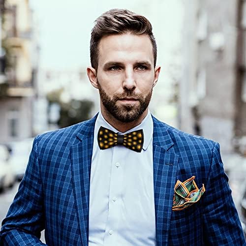 Weedkeycat ארגנטינה עניבה מצחיקה קשורים לפני קשרי פרפר רשמיים מתכווננים מודפסים לגברים