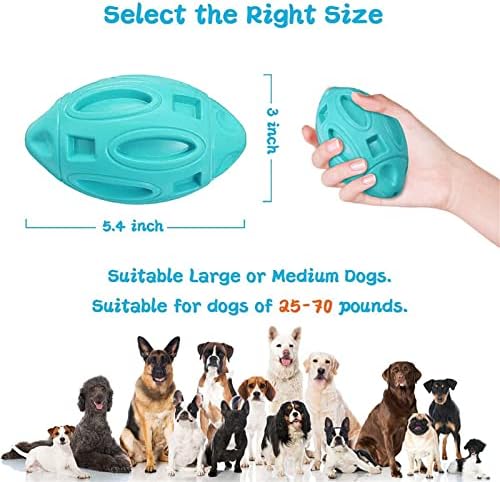 עמיד כלב כדור עם חורק לאורך זמן צעצועים לחיות מחמד עבור גדול בינוני כלבים גזע בקיעת שיניים שיניים ניקוי
