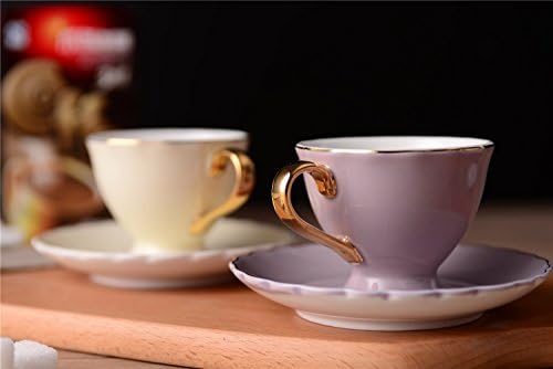 סט כוסות ותחתיות אספרסו בר קפה משובח בסין, 3 אונקיות-02-4 צבע