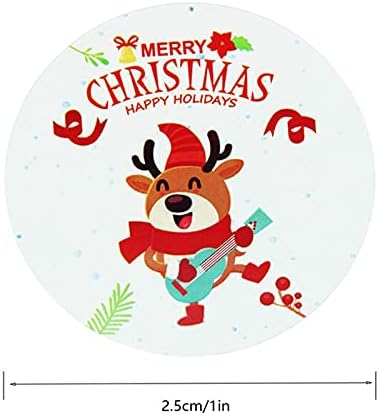 500 קישוטי רול מתנה 1 מדבקות חג המולד חבילה תווית מדבקות קיר מדבקת מדבקות קטנות למבוגרים