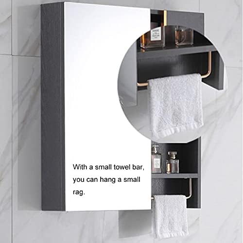רזום מראה מראה ארונות אמבטיה ארון אמבטיה קיר רכוב אחסון ארון מוצק עץ אמבטיה עם מואר חכם ערפול