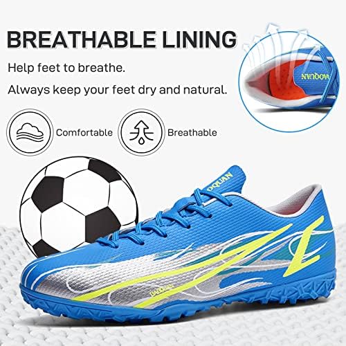 גברים של כדורגל נעלי כדורגל סוליות אתלטי גבוהה למעלה לנשימה כדורגל מגפי קוצים אנטי להחליק חיצוני