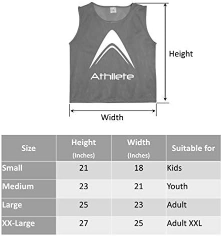 Athllete Litemesh Pinnies Scrimmage Screens Team Practice Jersey for Phild Peature Perne & Godight