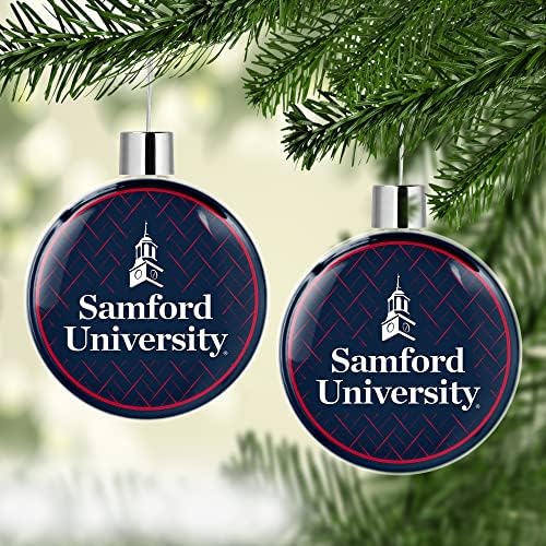 אוניברסיטת סמפורד עגול עגול עץ חג המולד קישוט קישוטים לעיצוב עץ עץ עיצוב ביתי