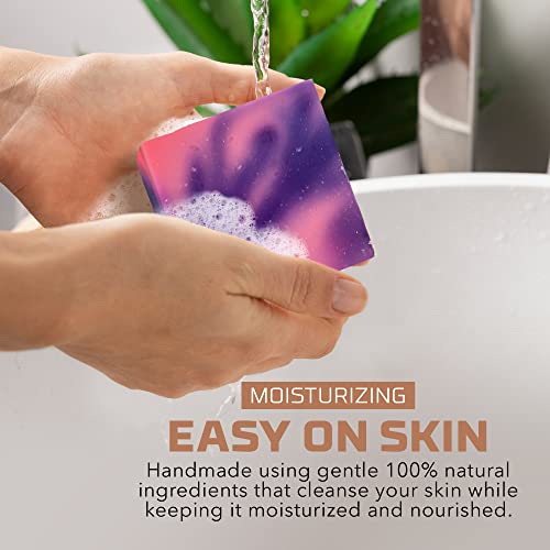 גיל של מרווה טבעי בר סבון מתנת סט לנשים-טבעוני אמבט בעבודת יד קר תהליך אומן סבון עם חיוני שמן,