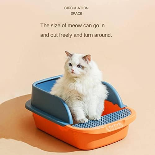נה חצי סגור חתול ארגז חול גדול במיוחד להתיז הוכחה חתול אסלת חתול ציוד לחיות מחמד משלוח חתול