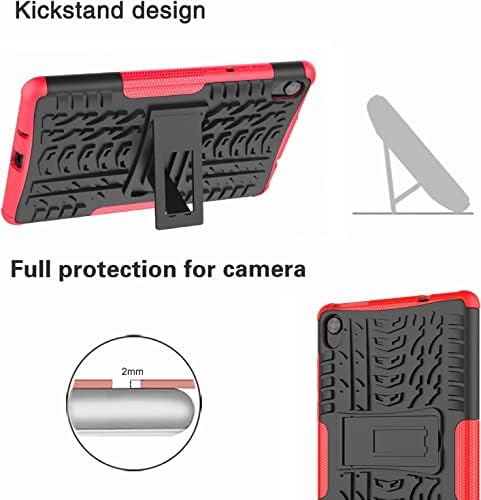 מארז Labanem עבור Lenovo Tab M8 HD, הוכחת הלם כבד הוכחה מחוספסת כיסוי שכבה כפולה שכבה משולבת מגן מגן על