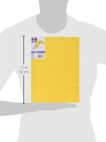 גיליון קצף של דריס 9 x12 2 ממ-גולדנרוד צהוב 10 לכל חבילה