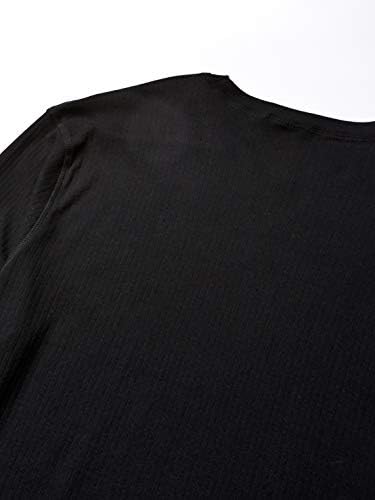 גברים של ארהב קלאסי עיצוב צמר מרופד בסיס שכבה ביצועים למעלה ארוך שרוול חולצות
