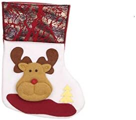 גרבי גרביים חג המולד חג המולד חג המולד שקית מתנה אדומה של קישוטי סנטה קישוט ותלים קישוטים קלים לקריסטל סלון