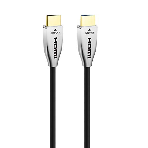Ruipro Fiber Optic HDMI כבל 50ft 4K 60FPS HDMI 2.0 18GBPS כבל אופטי פעיל / YUV4: 4: 4 201A