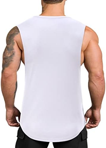 גברים 3 אריזים גופיות שרירים יבש בכושר יבש ללא שרוולים חתוך חולצות אימון פיתוח גוף