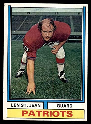 1974 Topps 103 Len St. Jean New England Patriot