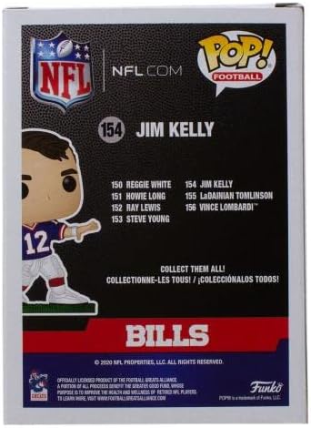 ג'ים קלי חתום על שטרות באפלו NFL פופ פונקו 154 JSA - צלמיות NFL עם חתימה