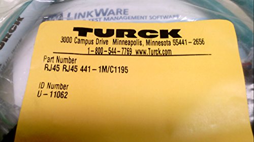 Turck RJ45 RJ45 441-1M/C1195, מכלול כבלים אתרנט, U-11062 RJ45 RJ45 441-1M/C1195