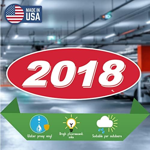 Versa Tags 2018 2019 ו- 2020 דגם סגלגל שנת סוחר מכוניות מדבקות חלונות נוצרות בגאווה בארצות הברית Versa דוגמנית