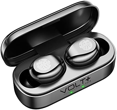 Volt Plus Tech Travel Travel אלחוטי V5.1 אוזניות התואמות ללהבה A52 מעודכנת מיקרו דק עם Quad