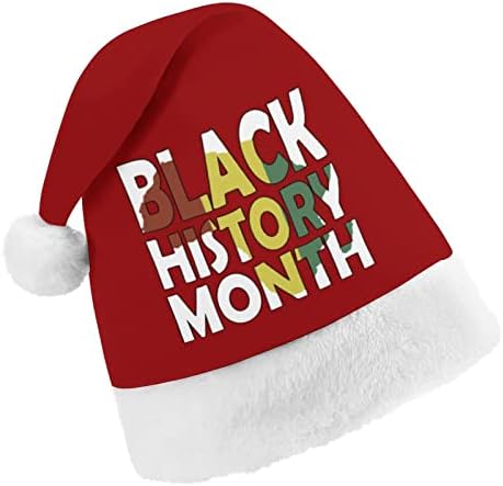 שחור ההיסטוריה חודש חג המולד כובע אישית סנטה כובע מצחיק חג המולד קישוטים
