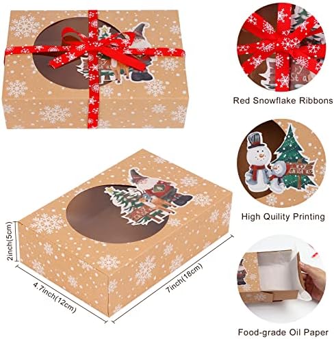 שלנוחם12 יחידות חג המולד קוקי קופסות מתנה לטפל קופסות עבור חג הענקת מתנות חג המולד ספקי צד, חג המולד קראפט נייר
