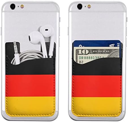 דגל גרמניה טלפון מחזיק כרטיסי מארז, עור תעודת זהות עצמית של PU עור תמורת סמארטפון בגודל 2.4x3.5 אינץ '