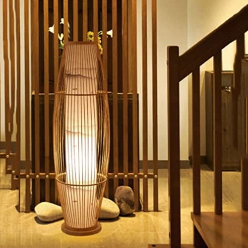 מנורת רצפה של Wenlii סלון סלון מיטה ליד הזן רטרו יפנית אור אווירה דקורטיבית יצירתית
