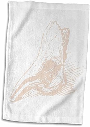 פגזי פלורן 3 דרוזים - מעטפת קונכייה בצבע סומק עדין - מגבות