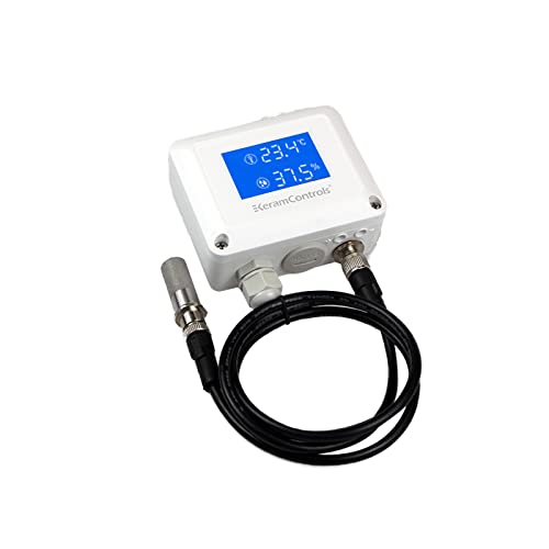0-10V פילטר נירוסטה מסנן LCD טמפרטורת תצוגה ולחות משדר