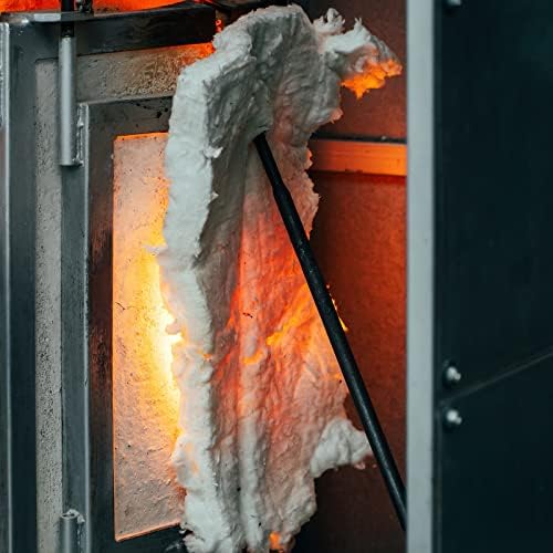 2 PCS סיבים קרמיים בידוד שמיכת צפיפות גבוהה 2400F בידוד חסימת אש בידוד כלים שמיכת בידוד לתנורי תנור כבשנים