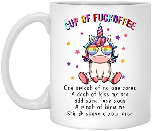 כוס של אידיוט מצחיק חד קרן הקאפקייקס בייקר למבוגרים ספל מצחיק הטוב ביותר חבר מתנה 11 עוז