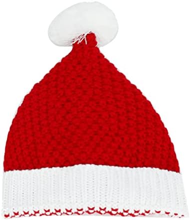 מצחיק חמוד חג המולד כובע חג המולד חורף כובע חם שמנמן כבל לסרוג כובעי רך למתוח עבה חמוד סרוג כפת כובע