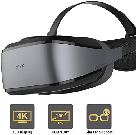 DPVR E3 4K אוזניות מציאות מדומה, VR SET לעסקים של אוזניות מושבי ביצה, רוכבי סימולטור VR, VR MOTO