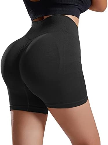 מכנסיים קצרים של אופנוען לנשים בקרת בטן מותניים גבוהה בקיץ מזדמן ריצה יוגה מכנסיים קצרים