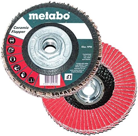 Metabo 629436000 7 x 5/8 - 11 שוחק קרמיקה שוחקני דיסקים 80 חצץ, 5 חבילה