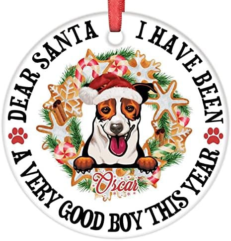 קישוטי חג המולד של סנטה קישוטי חג המולד של חג המולד כלב חיות מחמד בולדוג צרפתי קישוטי חג מולד