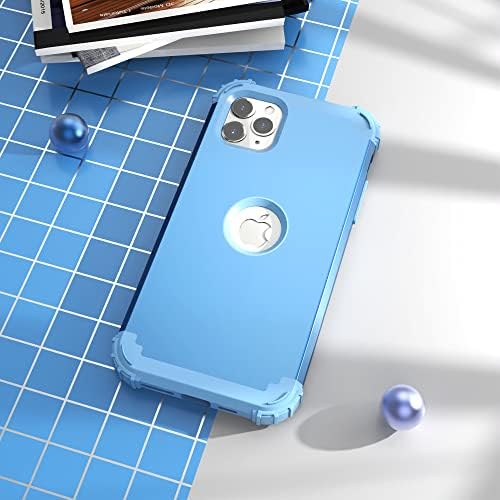 Idweel iPhone 11 Pro Max Case עם מגן מסך, היברידי 3 ב 1 הגנה על חובה כבדה חסין זעזועים מכסה