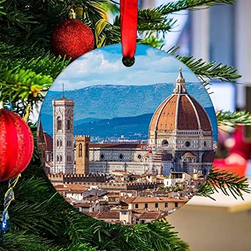 קישוט לחג המולד 2021 פלורנס איטליה קרמיקה קישוט לחג המולד בתים קתדרלת סנטה מריה דל דל קישוט עץ חג המולד קישוט